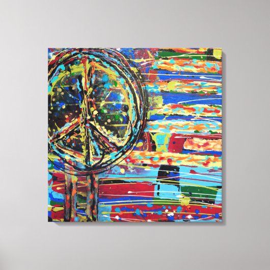 Geen oorlog meer 24 x 24 Canvas Print (Voorkant)