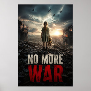 Geen Oorlog Meer Aanbrekende Dageraad Achter de Pu Poster
