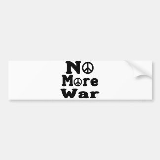 Geen oorlog meer! bumpersticker
