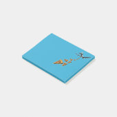 Geen oorlog meer pizza post-it® notes (Schuin)
