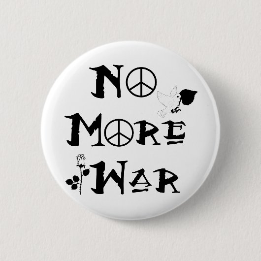 Geen oorlog meer ronde button 5,7 cm (Voorkant)