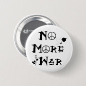 Geen oorlog meer ronde button 5,7 cm (Voorkant /achterkant)