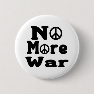 Geen oorlog meer! ronde button 5,7 cm