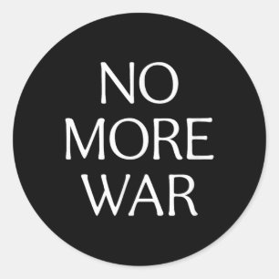 Geen oorlog meer - ronde sticker