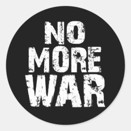 Geen oorlog meer ronde sticker