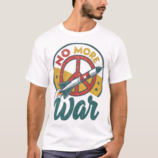 GEEN OORLOG MEER T-SHIRT (Voorkant)