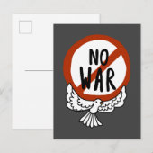 Geen oorlog met honden briefkaart (Voorkant / Achterkant)