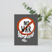 Geen oorlog met honden briefkaart (Staand voorkant)