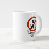 Geen oorlog met honden grote koffiekop (Voorkant rechts)