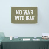 GEEN OORLOG MET IRAN Spandoek (Beurs)