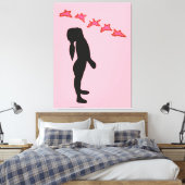 Geen Oorlog Modern Abstract Schilderij Canvas Prin (Insitu (Slaapkamer))