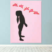 Geen Oorlog Modern Abstract Schilderij Canvas Prin (Insitu (Houten vloer))