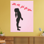 Geen Oorlog Modern Abstract Schilderij Canvas Prin (Insitu (Woonkamer))