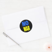 Geen oorlog Oekraïne Ronde Sticker (Envelop)
