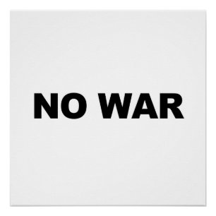 Geen oorlog perfect poster