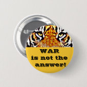 Geen oorlog! ronde button 5,7 cm (Voorkant /achterkant)