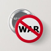 Geen oorlog ronde button 5,7 cm (Voorkant /achterkant)