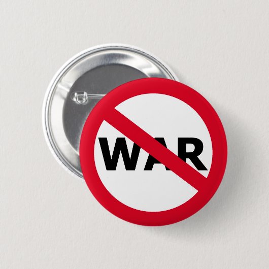 Geen oorlog ronde button 5,7 cm (Voorkant /achterkant)