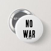 GEEN OORLOG RONDE BUTTON 5,7 CM (Voorkant /achterkant)