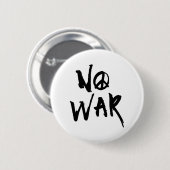 Geen oorlog ronde button 5,7 cm (Voorkant /achterkant)
