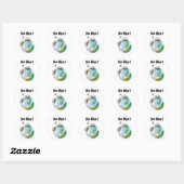 Geen oorlog! ronde sticker (Vel)