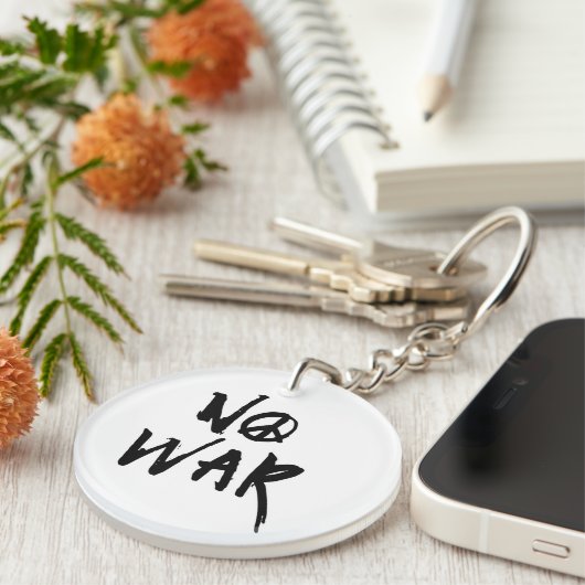 Geen oorlog sleutelhanger (Voorkant Rechts)