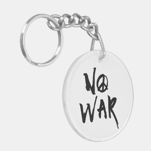 Geen oorlog sleutelhanger (Voorkant Links)