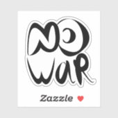 Geen oorlog sticker (Vel)