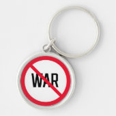 Geen oorlog verboden teken | Premium-Sleutelhanger Sleutelhanger (Voorkant)