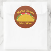 Geen oorlog voor Tacos Ronde Sticker (Tas)