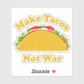 Geen oorlog voor Tacos Sticker (Vel)
