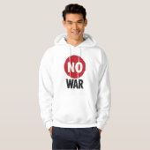 Geen oorlog - Wereldwijd protest voor vrede Hoodie (Voorkant volledig)