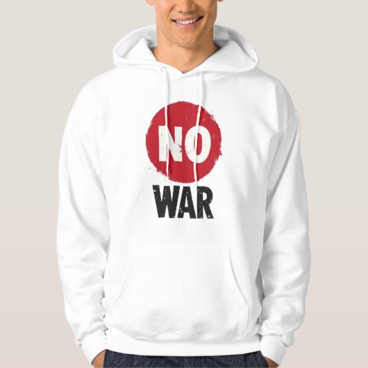 Geen oorlog - Wereldwijd protest voor vrede Hoodie (Voorkant)