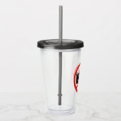Geen oorlogssymbool acryl drinkbeker (Rechts)