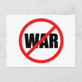 Geen oorlogssymbool briefkaart (Voorkant)