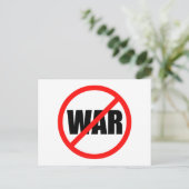 Geen oorlogssymbool briefkaart (Staand voorkant)