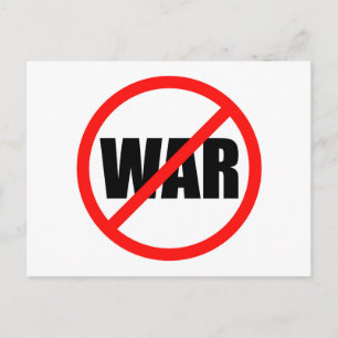 Geen oorlogssymbool briefkaart