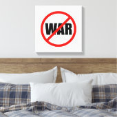 Geen oorlogssymbool canvas afdruk (Insitu (Slaapkamer))