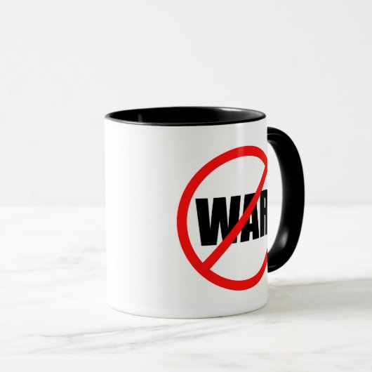 Geen oorlogssymbool mok (Voorkant rechts)