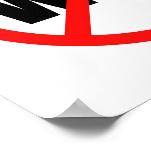 Geen oorlogssymbool poster (Hoek)