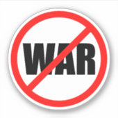 Geen oorlogssymbool sticker (Voorkant)