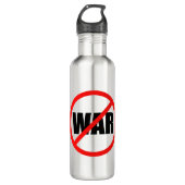 Geen oorlogssymbool waterfles (Voorkant)