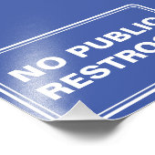 Geen openbare toiletten foto afdruk (Hoek)