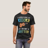 Geen opgever Viola altviolist T-shirt (Voorkant volledig)