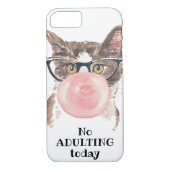 Geen opkomst vandaag grappige kat Case-Mate iPhone case (Achterkant)