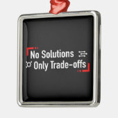 Geen oplossingen, alleen afwegingen metalen ornament (Links)