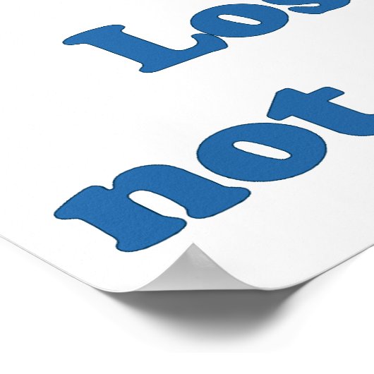 Geen optie pingpong poster (Hoek)