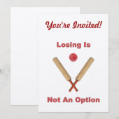 Geen optionele cricket kaart (Voorkant / Achterkant)