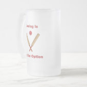 Geen optionele cricket matglas bierpul (Voorkant links)