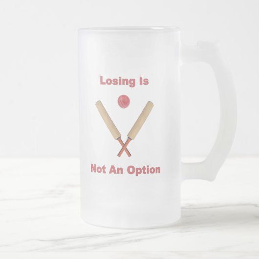 Geen optionele cricket matglas bierpul (Rechts)